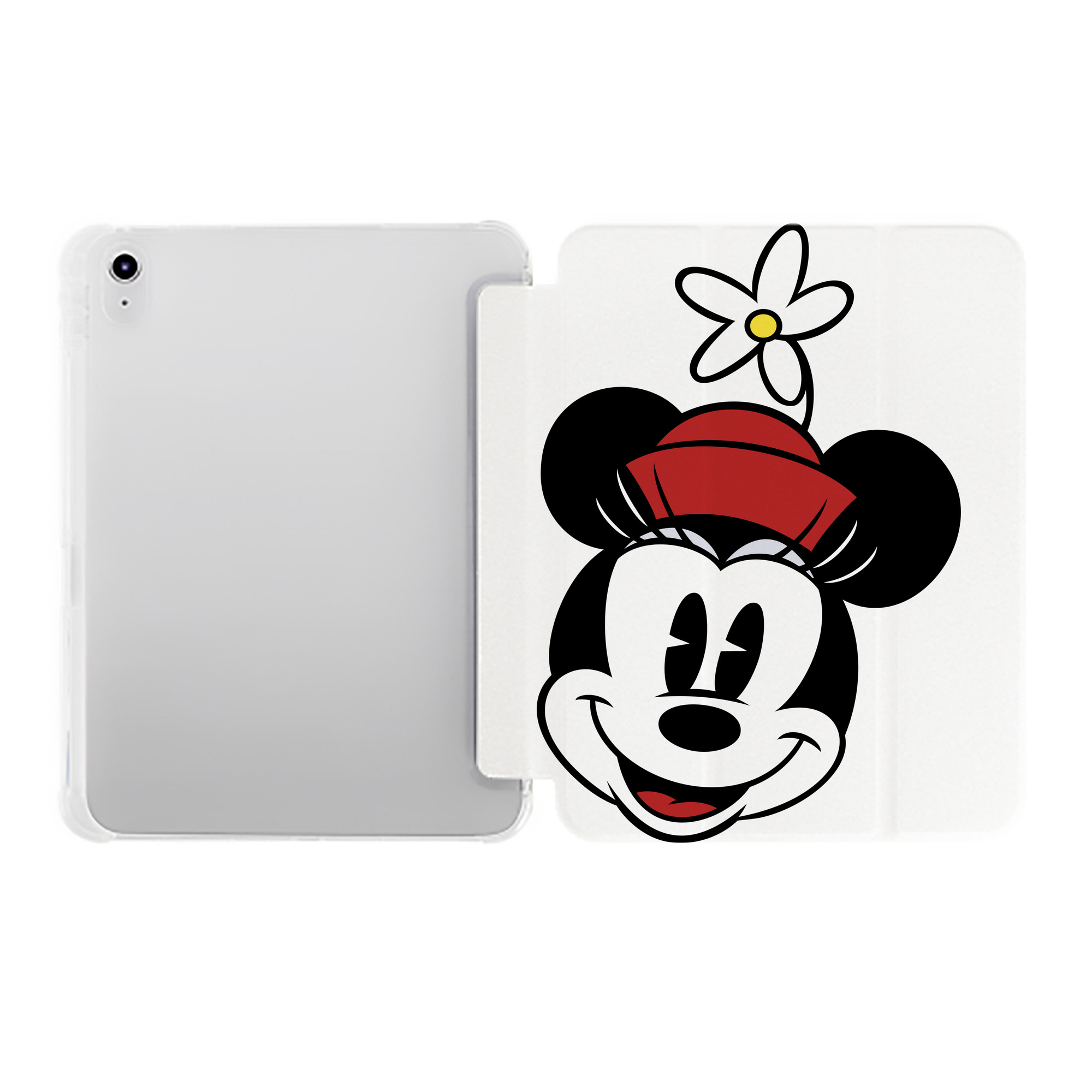（画像用） ミッキーマウス Mickey Mouse IPad ケース ペン収納付き 三つ折りスタンド PUレザー×シリコン 対応機種9.5/10.5/10.9インチ